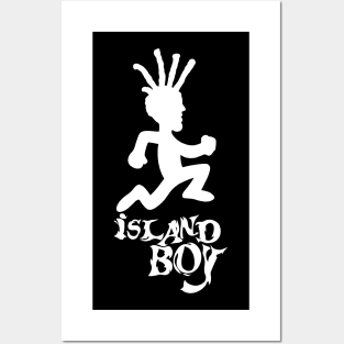 Island Boy (white print) Posters and Art